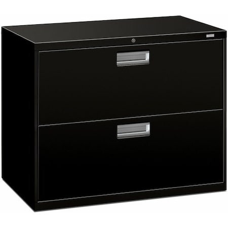 Ofm Metal Locking Lateral File 36inW 2 Drawer Blk HON682LP